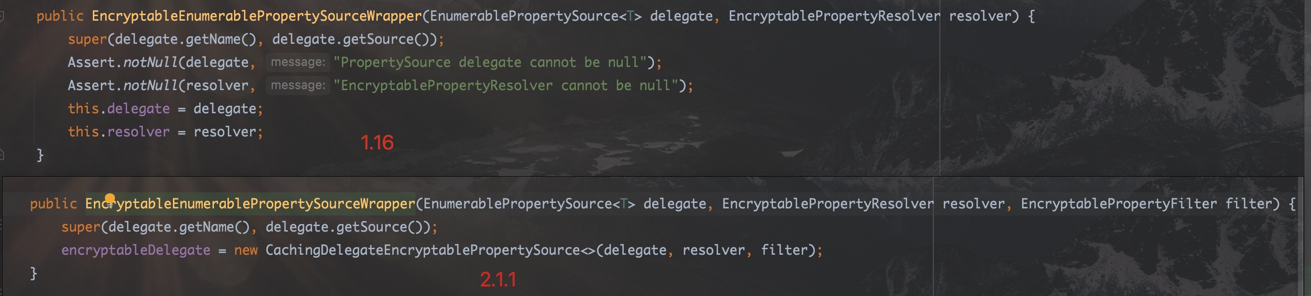 EncryptableEnumerablePropertySourceWrapper